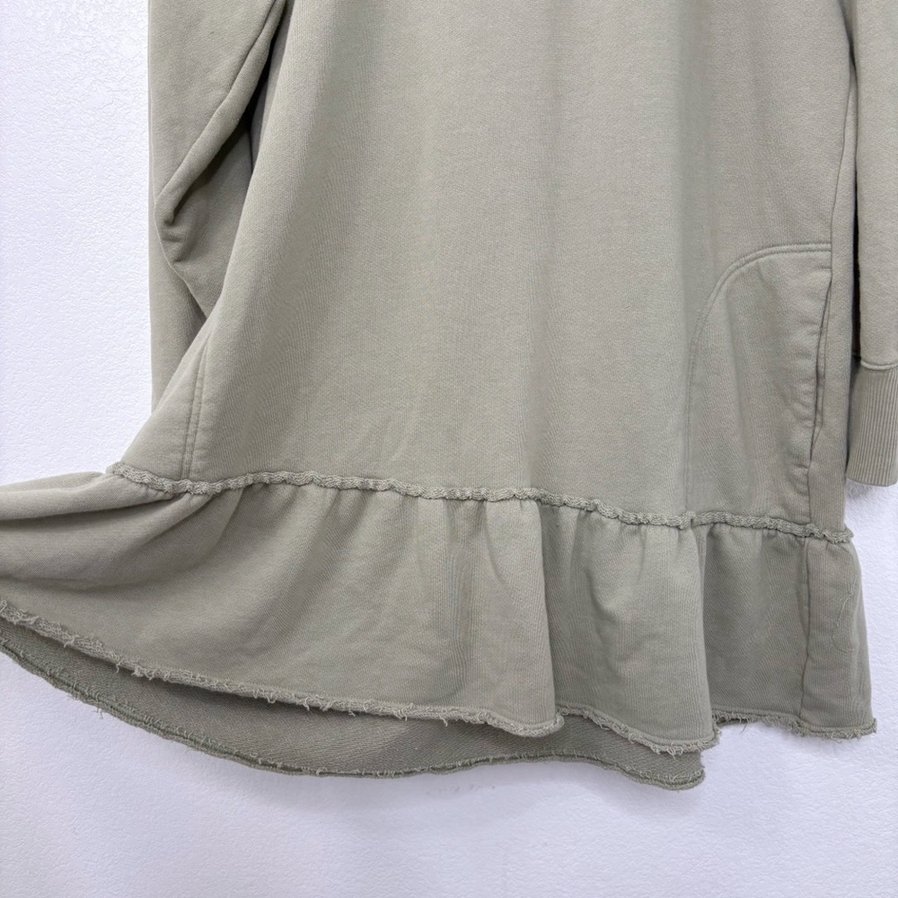 American Eagle Outfitters Olive Hoodie Dress - Picture 3 of 9